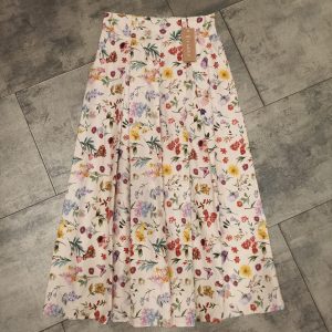 Gonna a pieghe fantasia